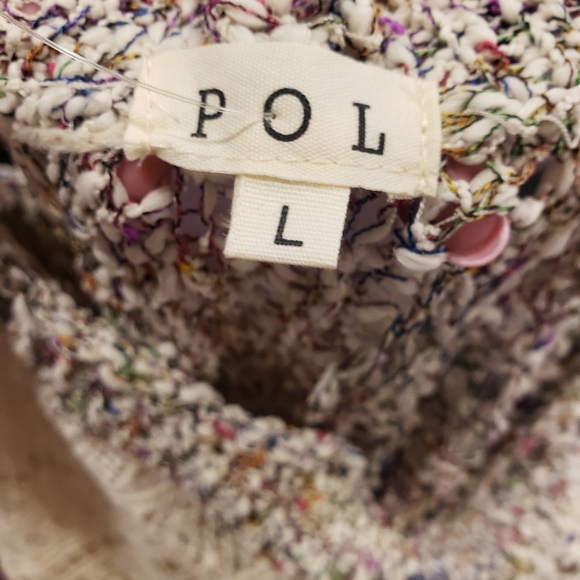 ISO POL Rainbow Knit Mixed Media Sweater - Picture 3 of 3